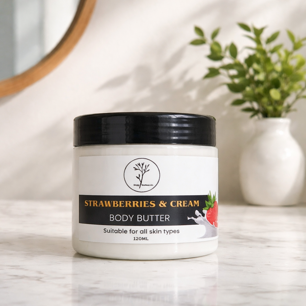 Strawberries & Cream Shea Body Butter (200ml)