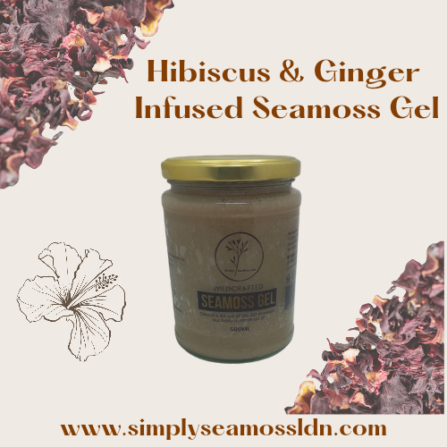 Hibiscus and Ginger Infused Seamoss Gel