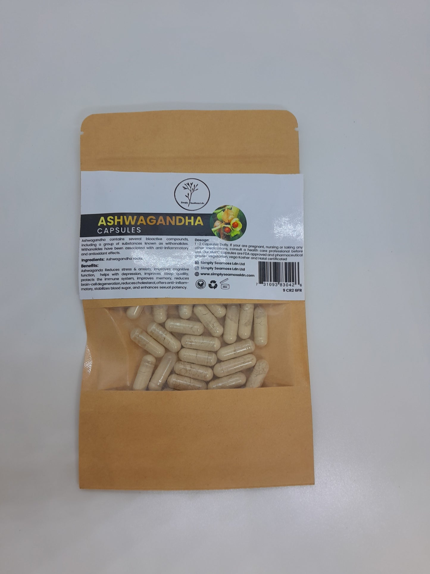 Ashwagandha root capsules