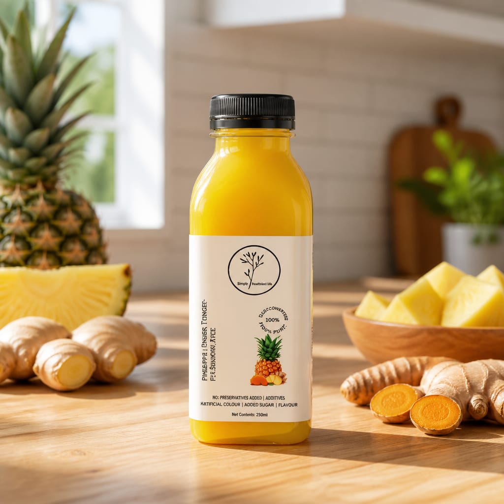 Pineapple, ginger & tumeric seamoss juice