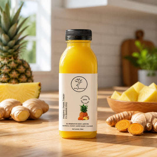 Pineapple, ginger & tumeric seamoss juice