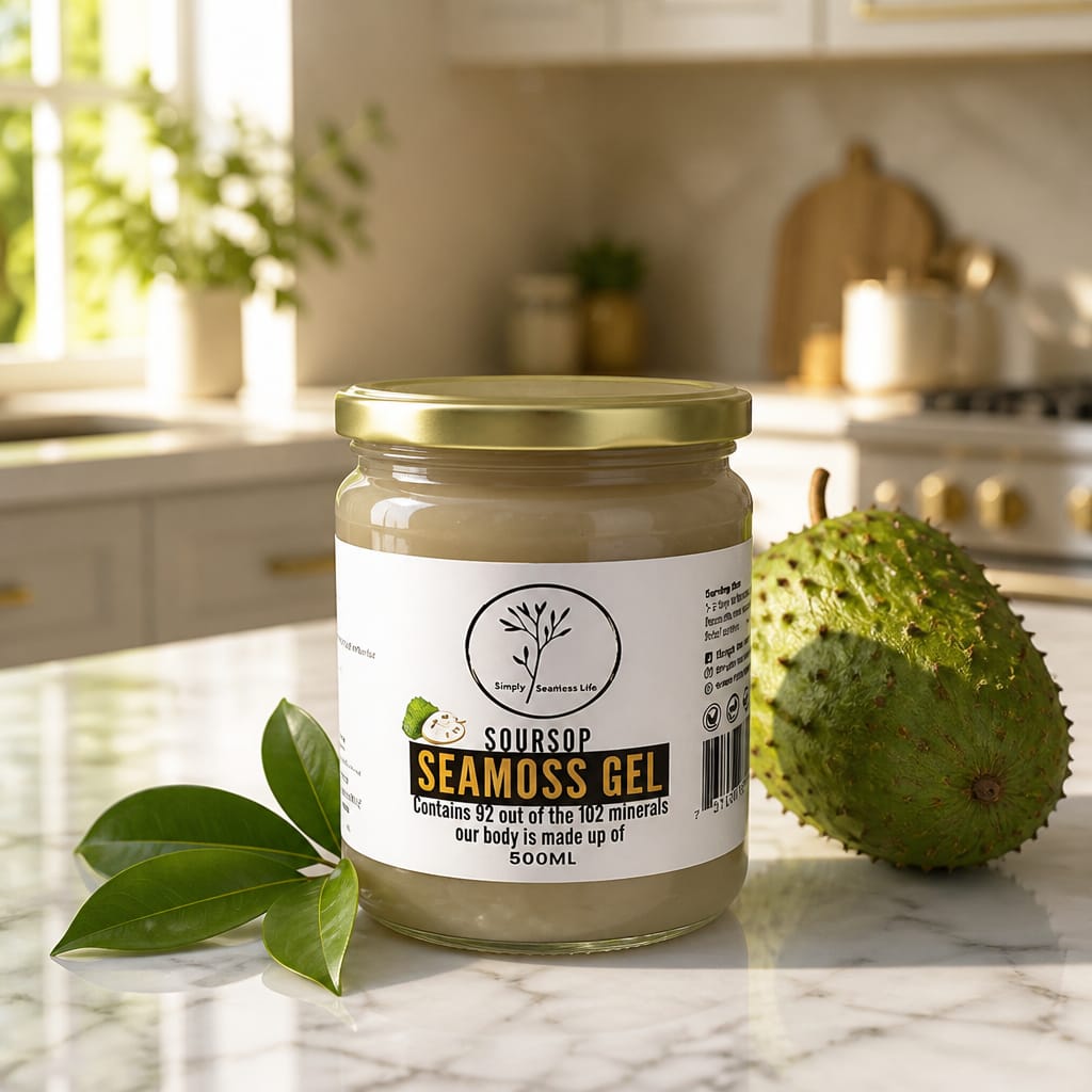 Sour sop seamoss gel