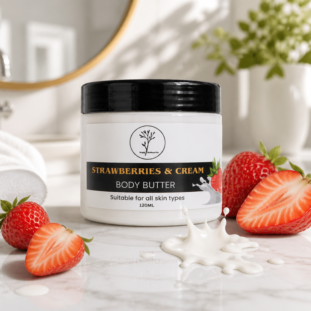 Strawberries & Cream Shea Body Butter (200ml)