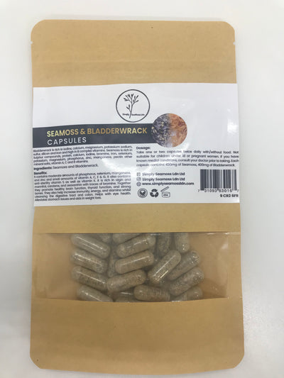 Wildcrafted Seamoss & Bladderwrack Capsules